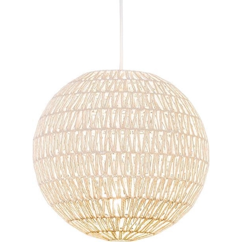 QAZQA Retro hanglamp wit 40 cm - Lina Ball 40