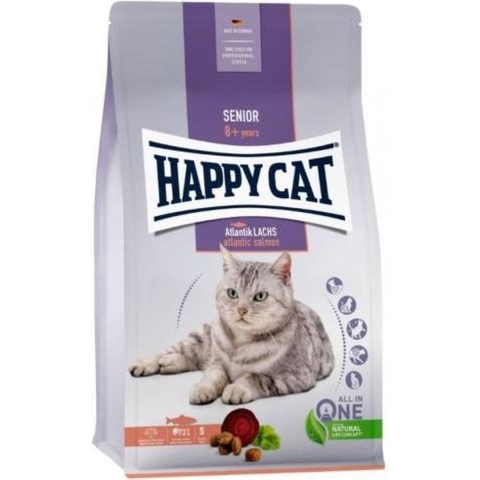 Happy Cat Indoor Zalm Kattenvoer - Dubbelpak 2 x 4 kg