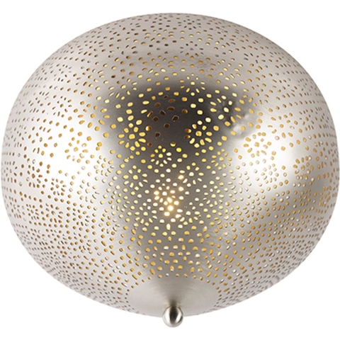 QAZQA Oosterse plafondlamp staal - Sinbad