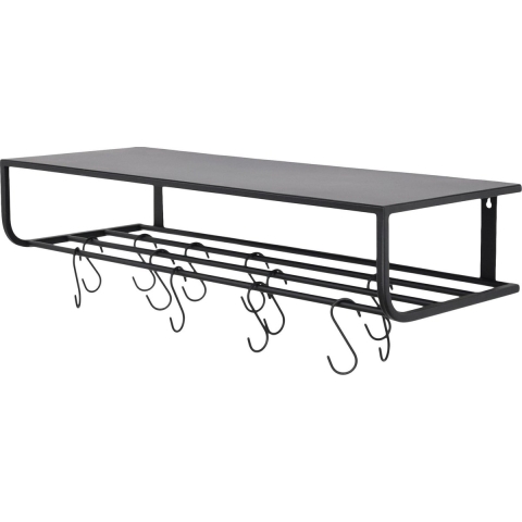 LOFT42 Milan Kapstok - Zwart - Metaal - 12 S haken
