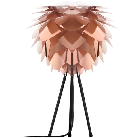 Umage Silvia Mini tafellamp copper - met tripod zwart - Ø 32 cm