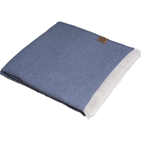 Chill-Dept. - Eastown Wol & gerecycled denim Plaid Blue Water