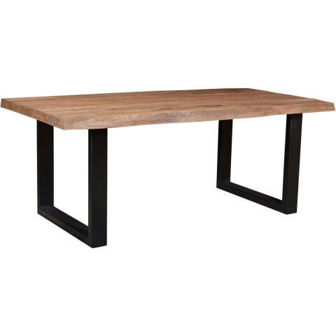 Brix - Bruine Eetkamertafel Brix - U Poot - Mangohout - 200 cm