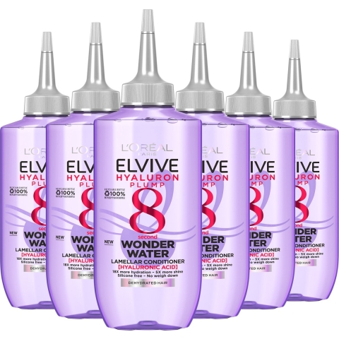 6x L'Oréal Elvive Hydra Hyaluronic Wonder Water 200 ml