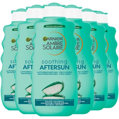6x Garnier Ambre Solaire Aftersun Melk 400 ml