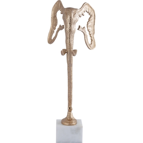 PTMD Horton Decoratief Beeld - 25x23x65 cm - Aluminium - Champagne