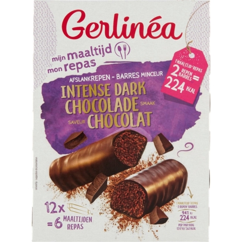 6x Gerlinea Repen Intense Dark Chocolade 12x31 gr