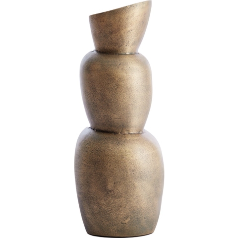 Light & Living Light&living Vaas deco Ø15x37 cm MALILI antiek brons