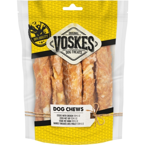 15x Voskes Sticks Kip 17 cm 12 stuks