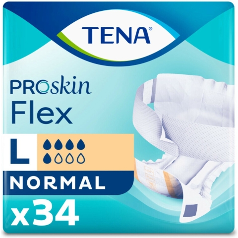 3x TENA Flex Normal Large Proskin 34 stuks