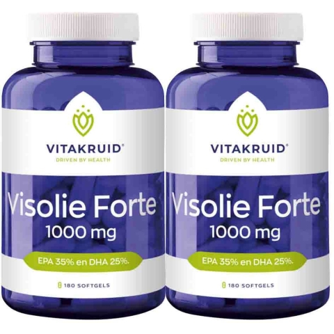 2x Vitakruid Visolie Forte 180 softgels