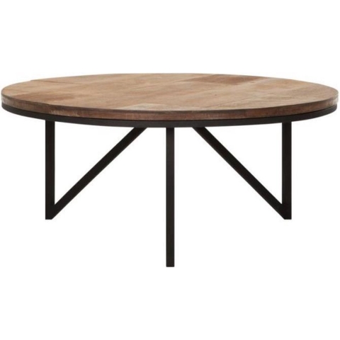 DTP Home Coffee table Odeon round large,35xØ80 cm, recycled teakwood