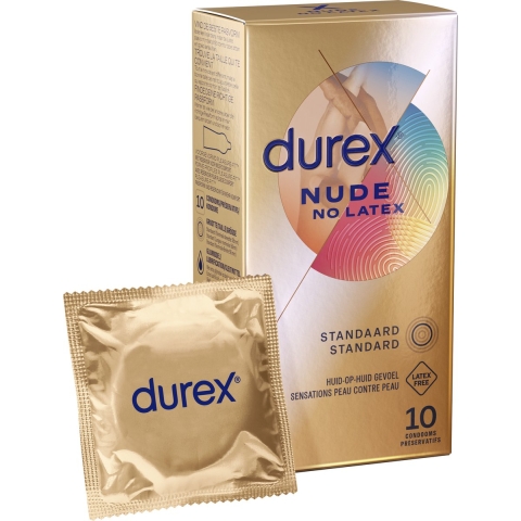 6x Durex Condooms Nude Latex Vrij 10 stuks