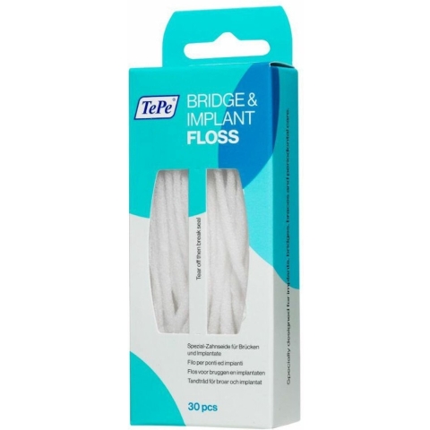 10x TePe Bridge&Implant Floss 30 stuks