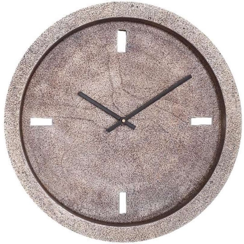 PTMD Klok Endor - 38x38x4 cm - Aluminium - Goud