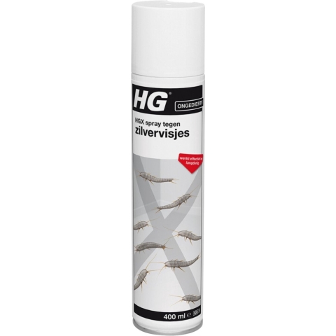 6x HG X Tegen Zilvervisjes 400 ml