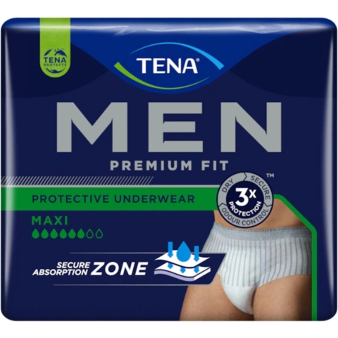 4x TENA Men Premium Fit Maxi Large - XL 10 stuks