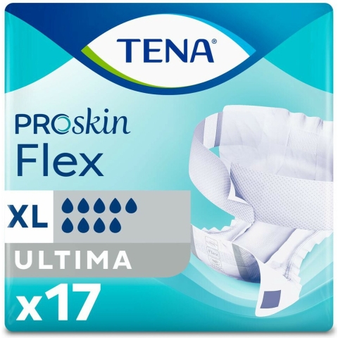 3x TENA Flex Proskin Ultima Extra Large 17 stuks