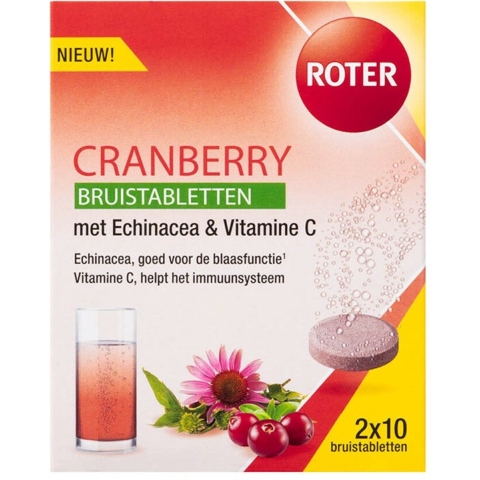 8x Roter Cranberry Bruis 20 bruistabletten