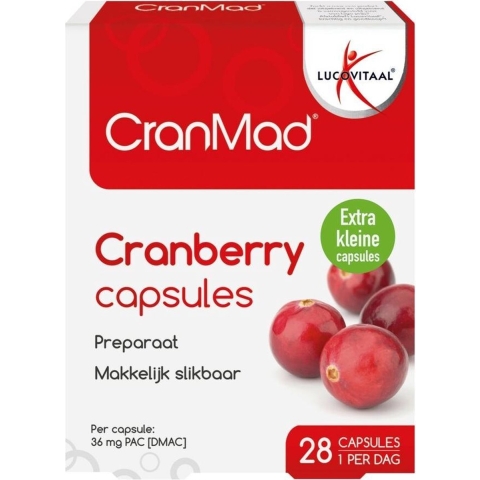 3x Lucovitaal CranMad Cranberry 28 capsules