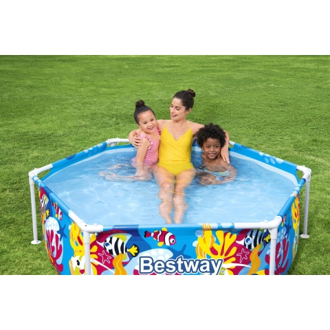Bestway My First Frame Pool Splash-In-Shade Play Rond 183 cm