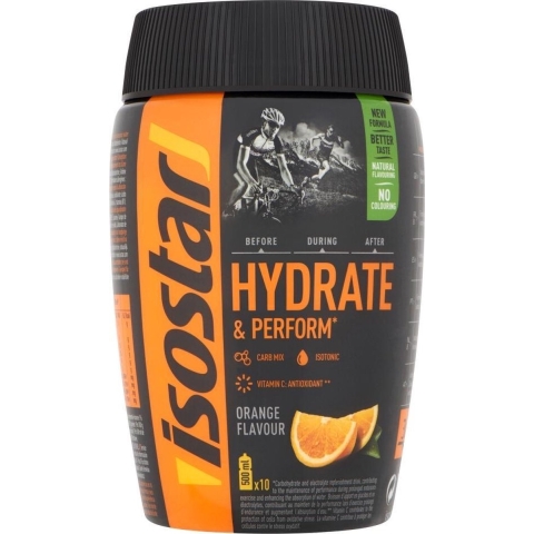 6x Isostar Hydrate&Perform Orange 400 gr