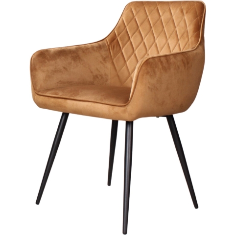 DS4U Ravi 3.0 eetkamerstoel velours - goud