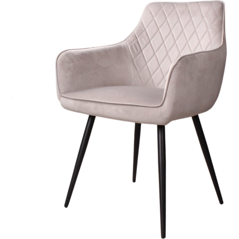 DS4U Ravi 3.0 eetkamerstoel velours - grijs