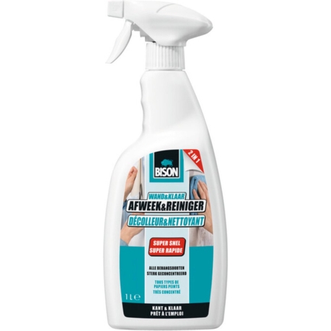 6x Bison Wand&Klaar Afweek&Reiniger Flacon 1 liter