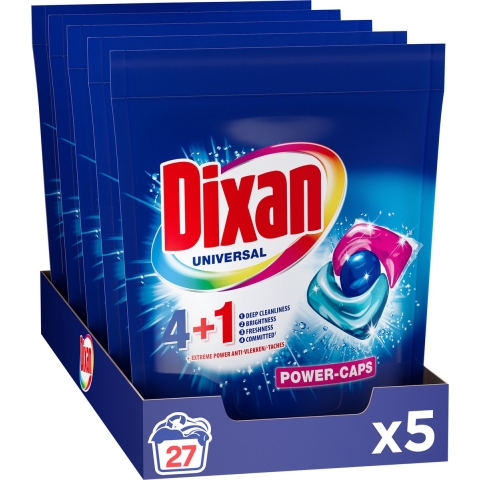 5x Dixan Wascapsules Universeel Triplet Universal Doy 27 stuks