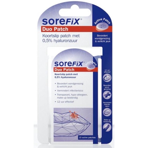 12x Sorefix Duo Koortslip Patch 15 stuks