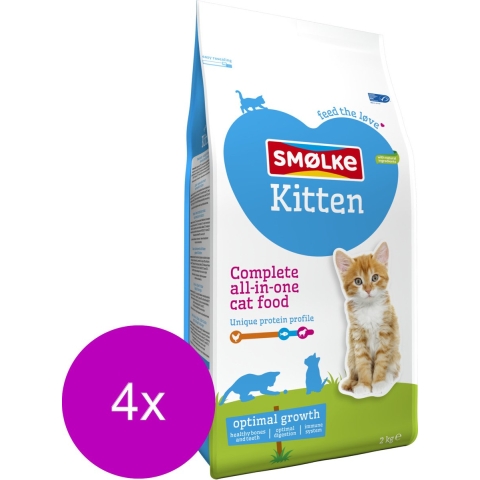 4x Smolke Kattenvoer Kitten 2 kg
