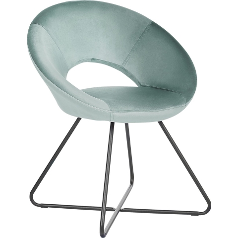 Beliani - RACHEL - Fauteuil - Mintgroen - Fluweel