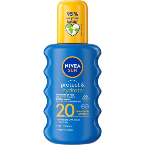 3x Nivea Sun Protect&Hydrate Zonnespray SPF 20 200 ml