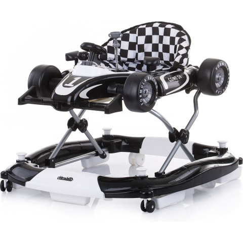 Loopstoel Chipolino 4-In-1 Racer Black/White