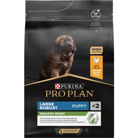 4x Pro Plan Puppy Large Robust Healthy Start Kip 3 kg