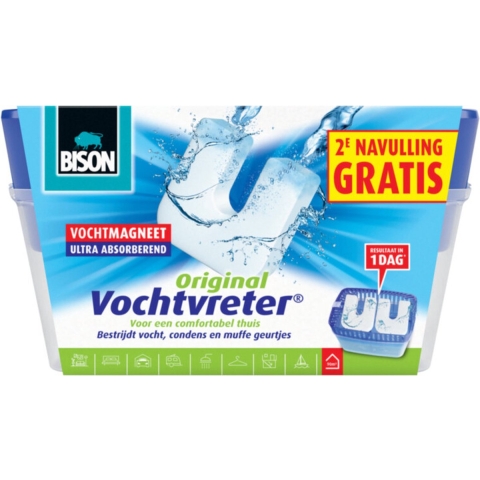 6x Bison Vochtvreter + 2 Navullingen Neutraal 2 x 900 gr