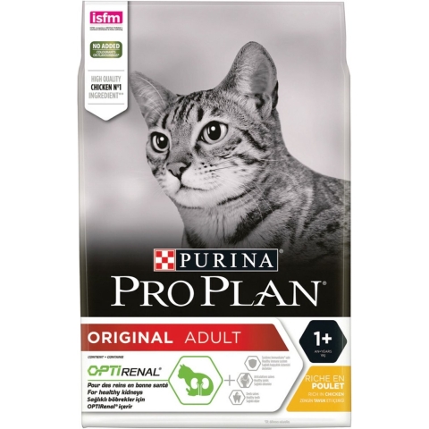 4x Pro Plan Adult Kat Renal Plus Kip 3 kg