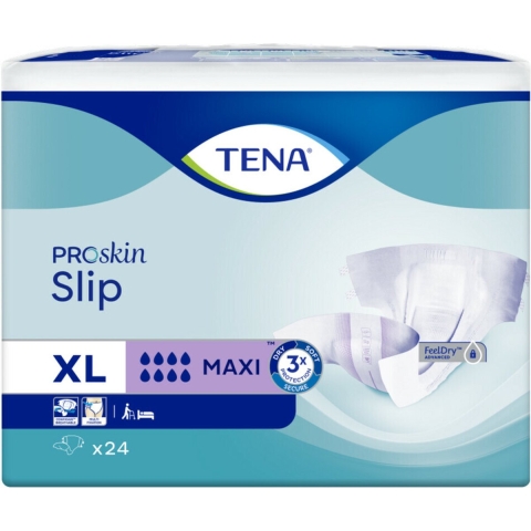 3x TENA ProSkin Slip Maxi XL 24 stuks