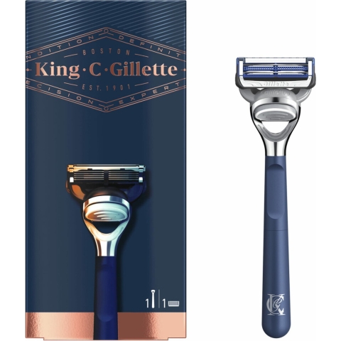 6x King C. Gillette Scheerapparaat Hals