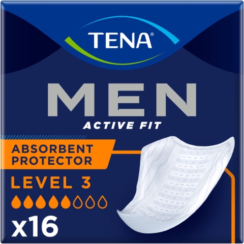 6x TENA Men Active Fit Level 3 16 stuks