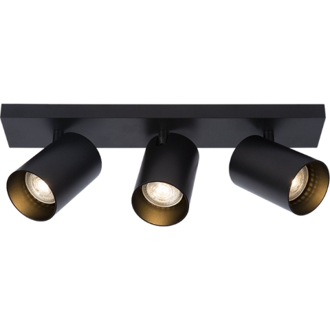 Atmooz Plafondspot Nuo 3 - GU10 - 50 Watt - Zwart Metaal