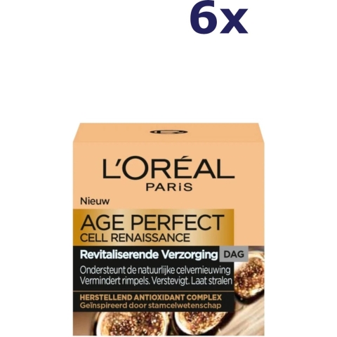 6x L'Oréal Age Perfect Cell Renaissance Dagcrème 50 ml