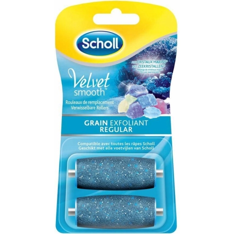 6x Scholl Velvet Smooth Express Pedi Regular Navulling 2 stuks