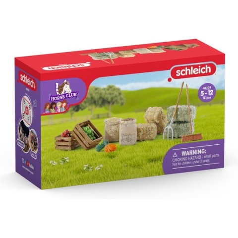 schleich HORSE CLUB - Voederset - Kinderspeelgoed voor Jongens en Meisjes - 5 tot 12 jaar - 42105