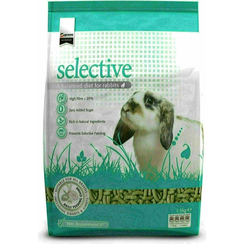 4x Supreme Science Selective Rabbit Konijnenvoer 1,5 kg