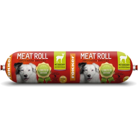 10x Fokker Meat Roll Hert - Zalm 800 gr