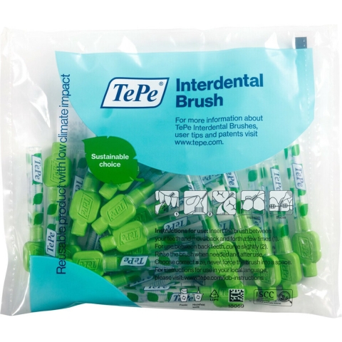 6x TePe Interdentale Ragers Original 0,8 mm Groen 20 stuks
