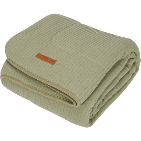 Deken Ledikant Little Dutch Pure&Soft Pure Olive