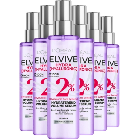 6x L'Oréal Elvive Hydra Hyaluronic Leave-in Spray